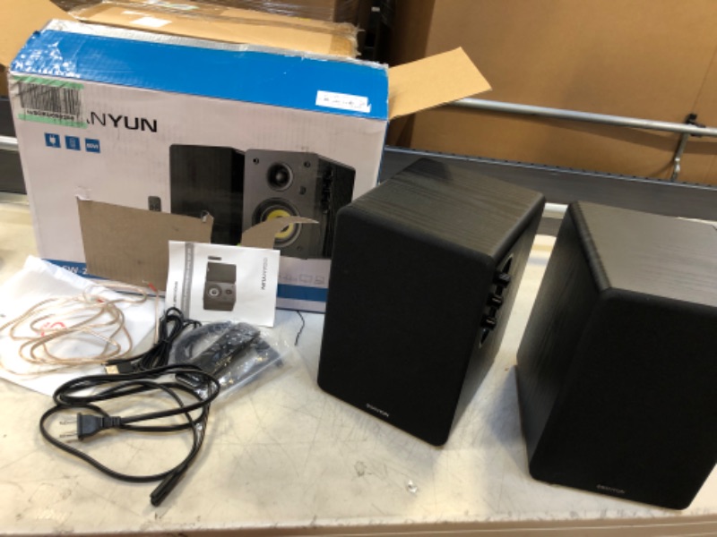 Photo 2 of Sanyun SW206 80W Dual-Mode Bookshelf Speakers – Studio Monitors and HiFi Mode Switch