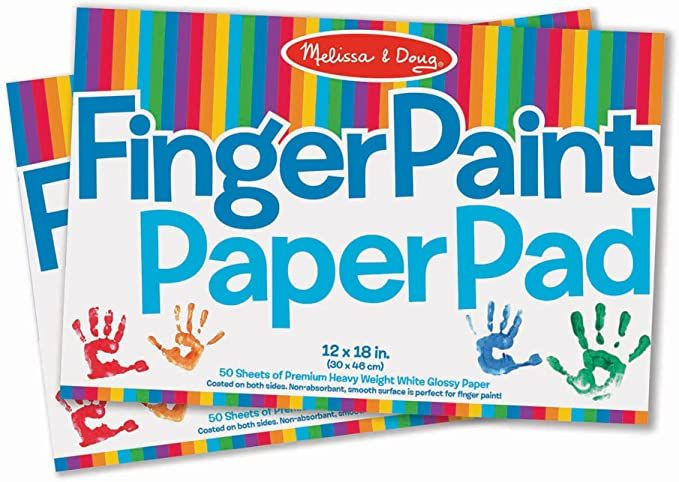 Photo 1 of Melissa & Doug Finger Paint Paper Pad (12 x 18 inches)