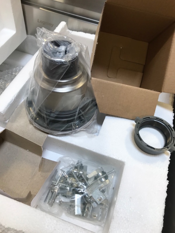 Photo 1 of 25 Kitchen Sink Drop In - Logmey 25 x 22 Workstation Kitchen Sink Topmount 18 Gauge Stainless Steel Single Bowl Overmount Bar Prep Sink 25"×22"×9" Stainless Steel