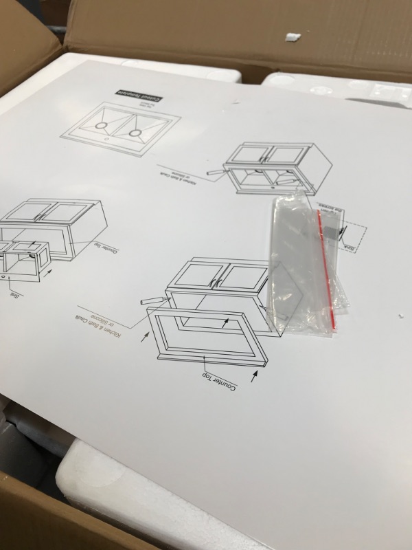 Photo 12 of 25 Kitchen Sink Drop In - Logmey 25 x 22 Workstation Kitchen Sink Topmount 18 Gauge Stainless Steel Single Bowl Overmount Bar Prep Sink 25"×22"×9" Stainless Steel