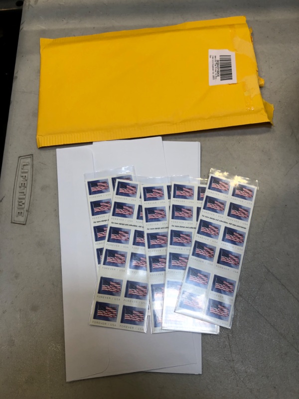 Photo 2 of American Flag Sticker for Business Envelopes Come with 100PCS
