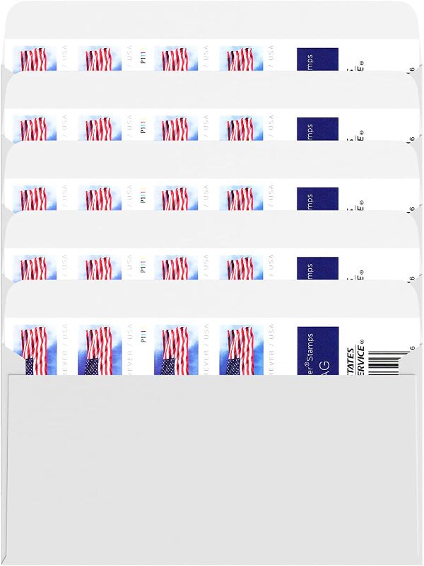 Photo 1 of American Flag Sticker for Business Envelopes Come with 100PCS
