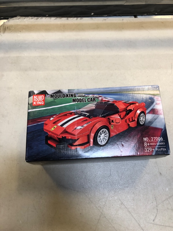 Photo 3 of Mould King Speed Champion, Toy Car Building Sets, 488 GTB with Acrylic Display Case, Speed Champion Cars for Adults, Speed Champions Sets for Adult and Kid 8 (329 Pieces)
