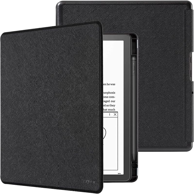 Photo 1 of CoBak Case for Kindle Scribe - All New PU Leather Cover with Auto Sleep Wake Feature for Kindle Scribe 10.2" 2022 Released with Pen Holder
