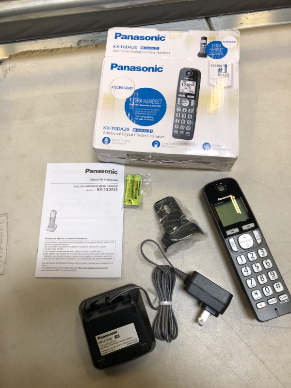 Photo 2 of Panasonic KX-TGDA20M1 Dect 6.0 Digital Additional Cordless Handset for KX-TGD222M / KX-TGD224M Optional Additional Handset