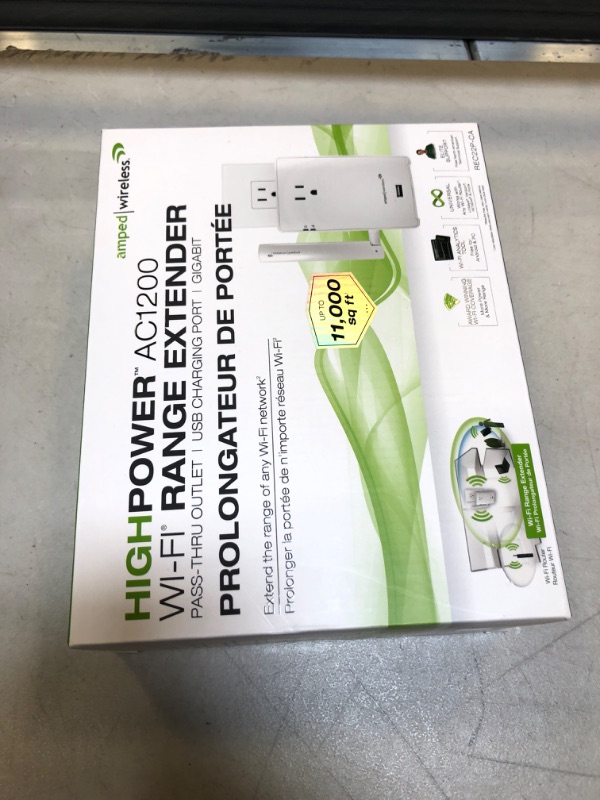 Photo 4 of Amped Wireless REC22P IEEE 802.11ac 1.17 Gbit/s Wireless Range Extender
FACTORY SEALED