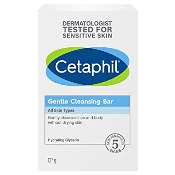 Photo 1 of CETAPHIL Gentle Cleansing Bar, 4.5 oz , Nourishing Cleansing Bar For Dry, Sensitive Skin, Non-Comedogenic, Non-Irritating for Sensitive Skin