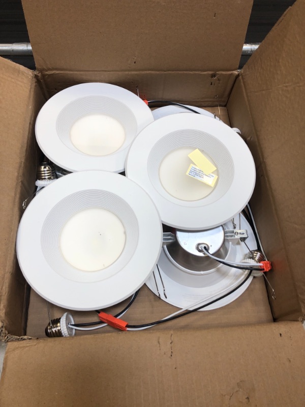 Photo 3 of Sunco Lighting 12 Pack 5/6 Inch LED Can Lights Retrofit Recessed Lighting, Baffle Trim, Dimmable, 4000K Cool White, 13W=75W, 1050 LM, Damp Rated, Replacement Conversion Kit, UL Energy Star