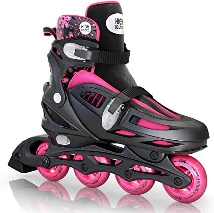 Photo 1 of Inline Skates for Girls and Boys, Roller Blades with Gel Wheels and Adjustable Sizing for Adults and Kids, Roller Blades for Men, Women, Girls, Boys, Lightweight Roller Blade Skates, High Bounce