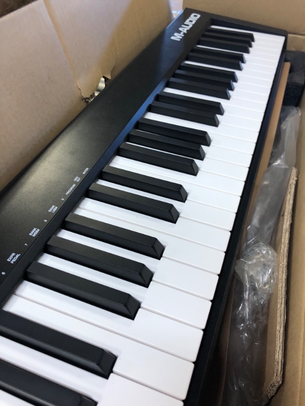 Photo 5 of M-Audio Keystation 88 MK3 – 88 Key Semi Weighted MIDI Keyboard Controller for Complete Command of Virtual Synthesizers and DAW parameters