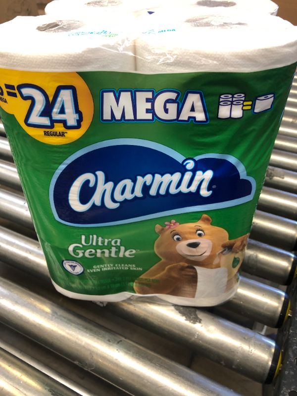 Photo 2 of Charmin Ultra Gentle Toilet Paper, 6 Mega Rolls = 24 Regular Rolls
