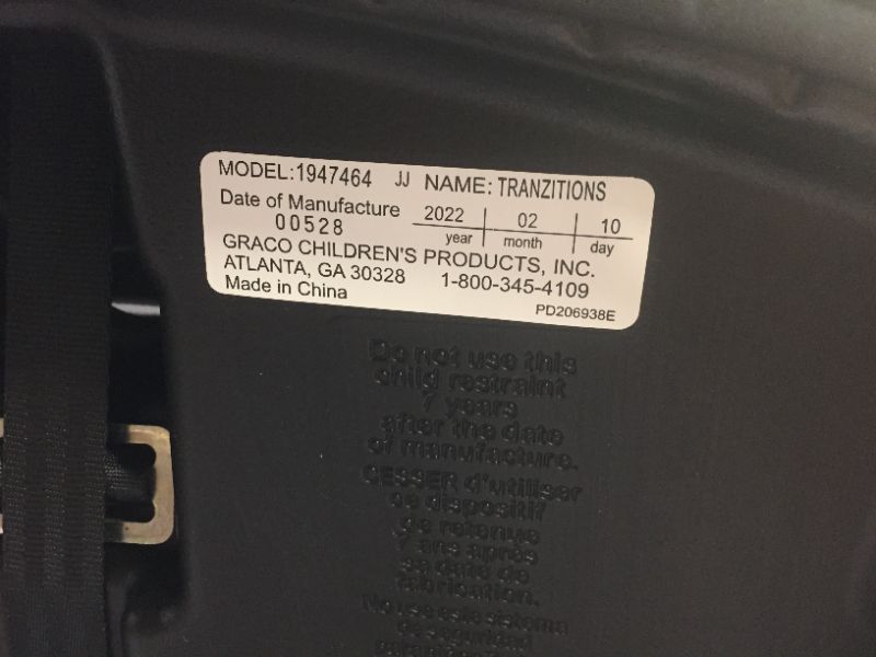 Photo 5 of Graco Tranzitions 3 in 1 Harness Booster Seat, Proof
