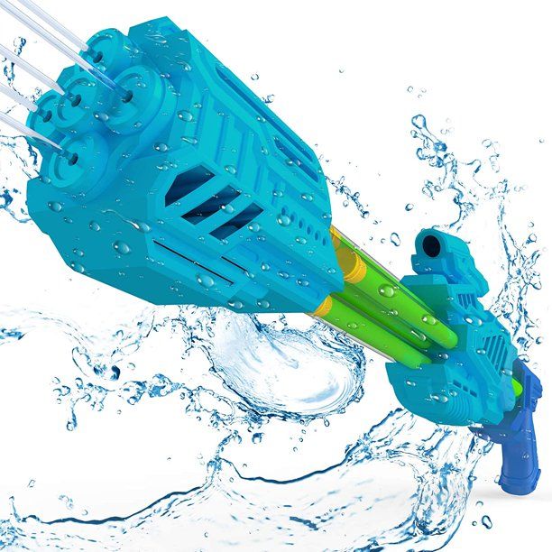 Photo 1 of Water Guns for Kid Adults 5 Nozzles 1000CC Super Squirt Guns Water Blaster Large Capacity Toy for Swimming Pool Beach Outdoor Water Fighting 2021 Upgraded Version
