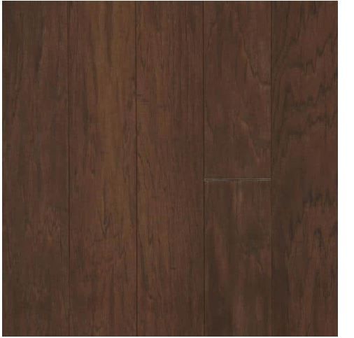 Photo 1 of 13 CASES- SHAW Western Hickory 5 in. W Saddle Engineered Hardwood Flooring (29.49 sq. ft./case)  383.37SqFt TOTAL