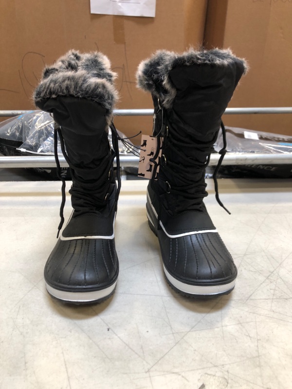 Photo 2 of 

mysoft Women's Waterproof Winter Boots, Warm Insulated Snow Boots for Outdoor SIZE 9