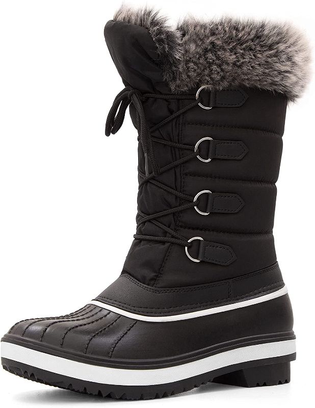 Photo 1 of 

mysoft Women's Waterproof Winter Boots, Warm Insulated Snow Boots for Outdoor SIZE 9