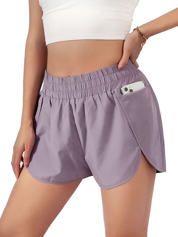 Photo 1 of Blooming Jelly Women's Quick-Dry Running Shorts Workout Sport Layer Active Shorts with Pockets 1.75" size s