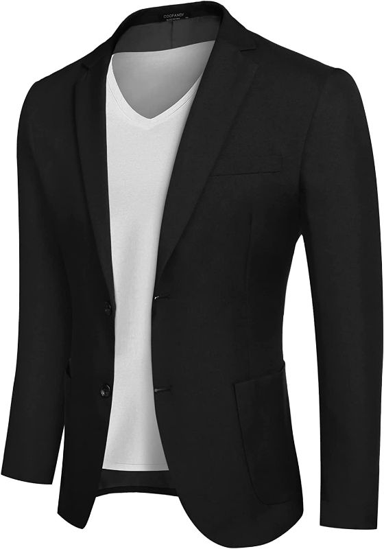 Photo 1 of COOFANDY Mens Casual Blazer Sport Coat Lightweight Two Button Business Jackets