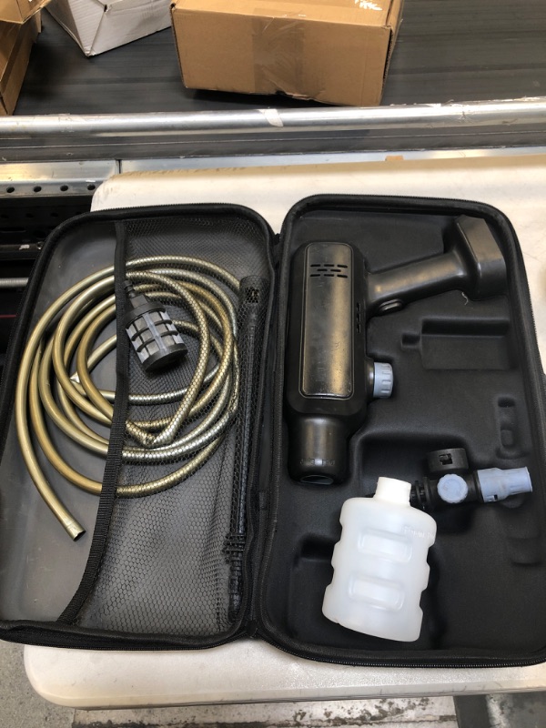 Photo 1 of CPPLIA Cordless Pressure Washer,Portable High Power Cleaner with Battery Powered Pressure Washer Gun Car Washer Foam Spray 6 in 1 Adjustable Nozzle Suitable for Yard House Home, Driveways, Patios (UNABLE TO TEST)