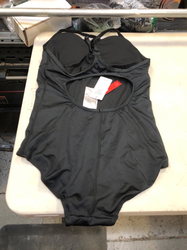 Photo 3 of BALEAF Women's Athletic Training Adjustable Strap One Piece Swimsuit Swimwear Bathing Suit Medium Black