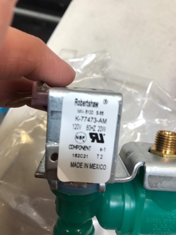 Photo 3 of [W10238100 Valve OEM Mania] IMV-8100 W10238100 WPW10238100 W10498990 NEW OEM Produced for Whirlpool Kenmore Refrigerator Water Inlet Valve by Robertshaw Replacement Part W10342318 AP6017532