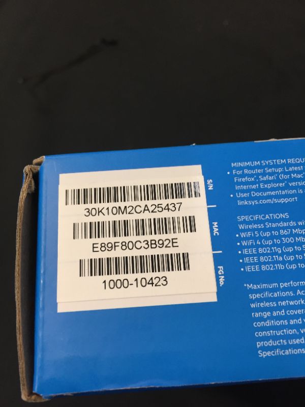 Photo 4 of Linksys - AC1000 Dual-Band Wi-Fi 5 Router
