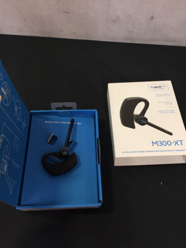 Photo 2 of BlueParrott M300-XT Noise Cancelling Hands-free Mono Bluetooth Headset for Mobile Phones with up to 14 Hours of Talk Time for On-The-Go Mobile Professionals & Drivers
