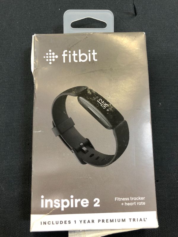 Photo 2 of Fitbit Inspire 2 Health & Fitness Tracker, 24/7 Heart Rate, Black/Black, One Size (S & L Bands Included)
