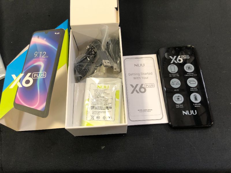 Photo 2 of NUU X6 Plus | Verizon, AT&T and T-Mobile | 4G LTE Unlocked Android 10 Smartphone | 32GB + 3GB RAM | 6.1" HD+ Display | 13 + 5 MP Camera | 3120 mAh Battery
