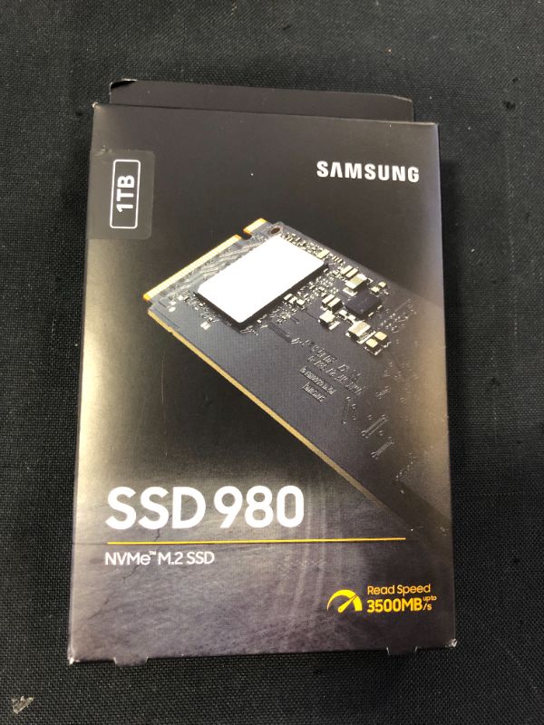 Photo 2 of SAMSUNG 980 SSD 1TB M.2 NVMe Interface Internal Solid State Drive with V-NAND Technology for Gaming, Heavy Graphics, Full Power Mode, MZ-V8V1T0B/AM
