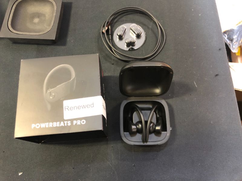 Photo 1 of Powerbeats Pro Wireless Earbuds - Apple H1 Headphone Chip, Class 1 Bluetooth Headphones, 9 Hours of Listening Time, Sweat Resistant, Built-in Microphone - Black
