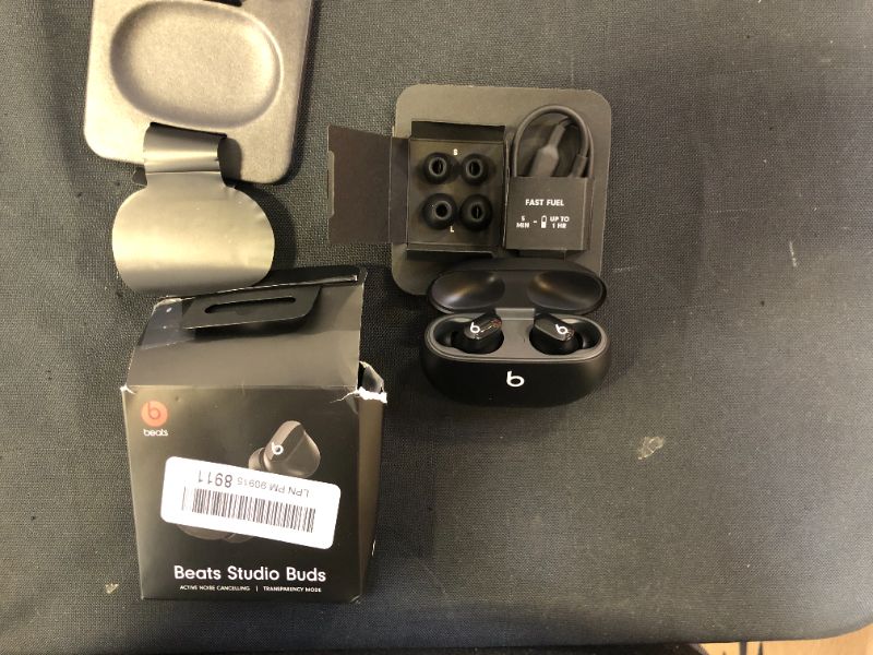 Photo 2 of Beats Studio Buds – True Wireless Noise Cancelling Earbuds – Compatible with Apple & Android, Built-in Microphone, IPX4 Rating, Sweat Resistant Earphones, Class 1 Bluetooth Headphones - Black
