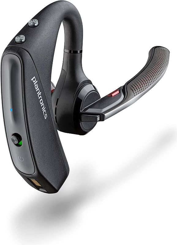 Photo 1 of Poly Voyager 5200 Bluetooth Headset (Plantronics) - Single-Ear (Mono) Bluetooth Earpiece with Noise Canceling Mic - Cell/Mobile Phone Headset
