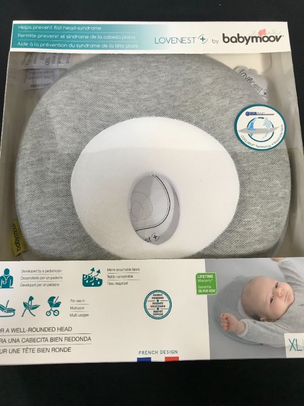 Photo 2 of Babymoov Lovenest Plus Baby Pillow, Pediatrician Designed Infant Head & Neck Support to Prevent Flat Head Syndrome (Patented Design)

