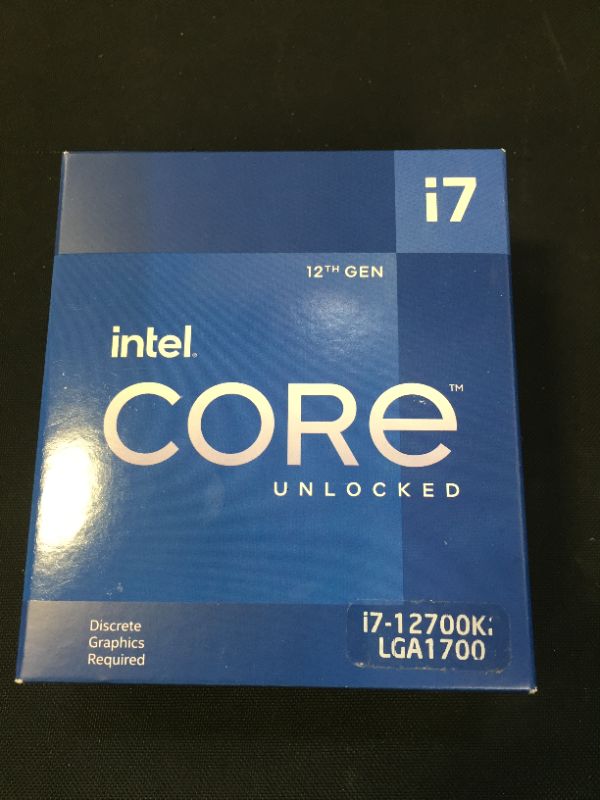 Photo 3 of Intel Core i7-12700KF Desktop Processor 12 (8P+4E) Cores up to 5.0 GHz Unlocked  LGA1700 600 Series Chipset 125W
