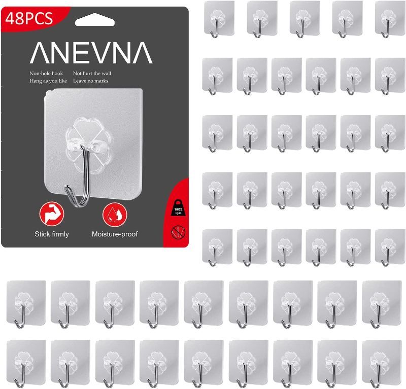 Photo 1 of Anevna Wall Hooks for Hanging Heavy Duty, 48 PIECES
