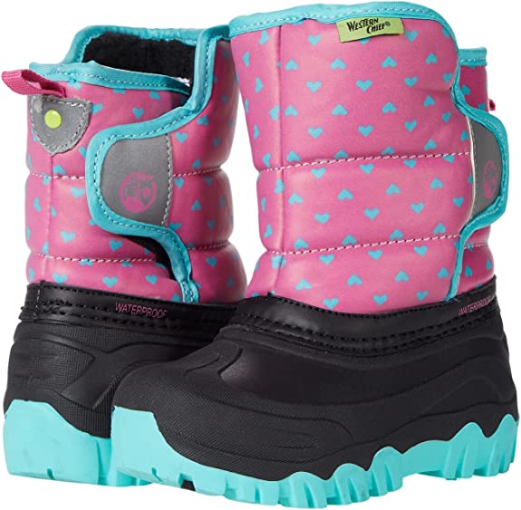 Photo 1 of Western Chief Unisex-Child Summit Sub Freeze Waterproof Snow Boots, Fuchsia, Size 1 Little Kids