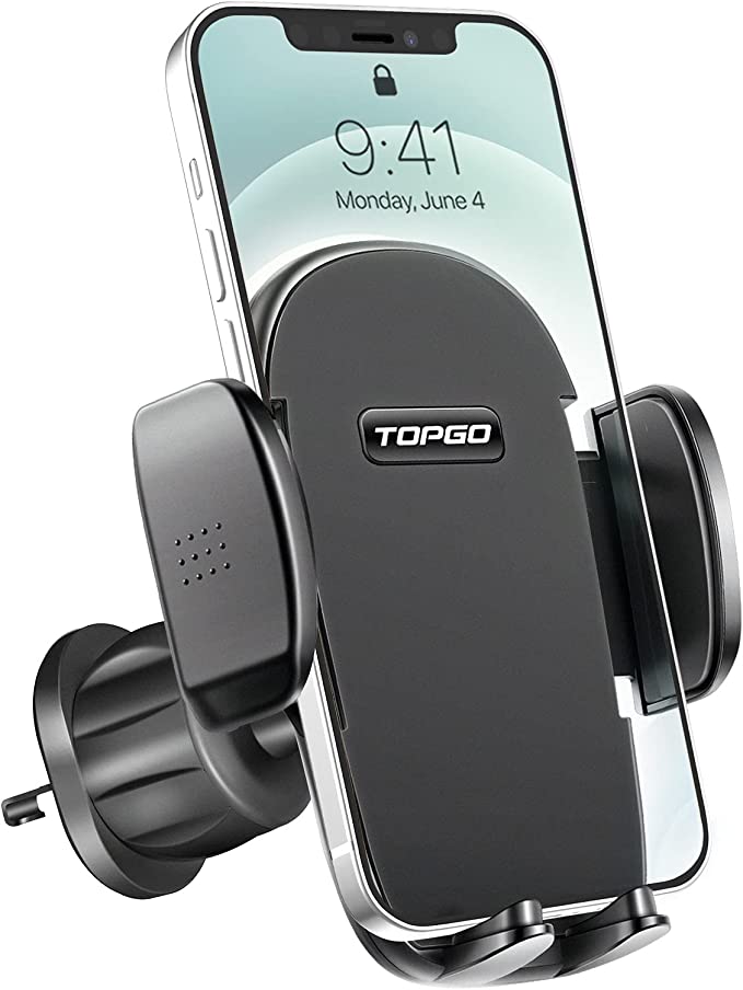 Photo 1 of Car Phone Mount Air Vent Cell Phone Holder for Unobstructed Car Vent 2021 New Stand Hands-Free Smartphone Holder Cradle Compatible with iPhone XR/XS Max/8/7 Plus/6s/Samsung S10+/Note 9/S8 Plus/S7 Edge (FACTORY SEALED)