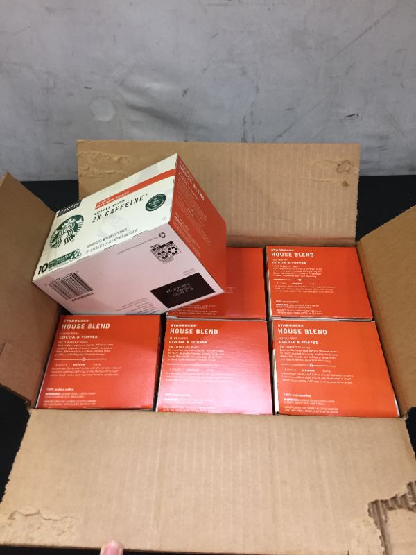 Photo 3 of "Starbucks Medium Roast Coffee K-Cups with 2X Caffeine | Coffee Pods for Keurig Brewers | 6 Boxes (60 Pods) " best by 06.28.2022