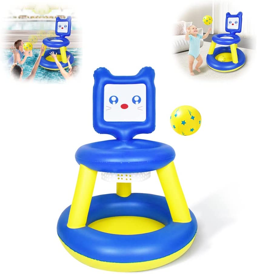 Photo 1 of Nevife Inflatable Pool Basketball Hoop with Ball- Ideal Party Toy Game Set for Kids, Teens and Adult -Indoor & Outdoor
