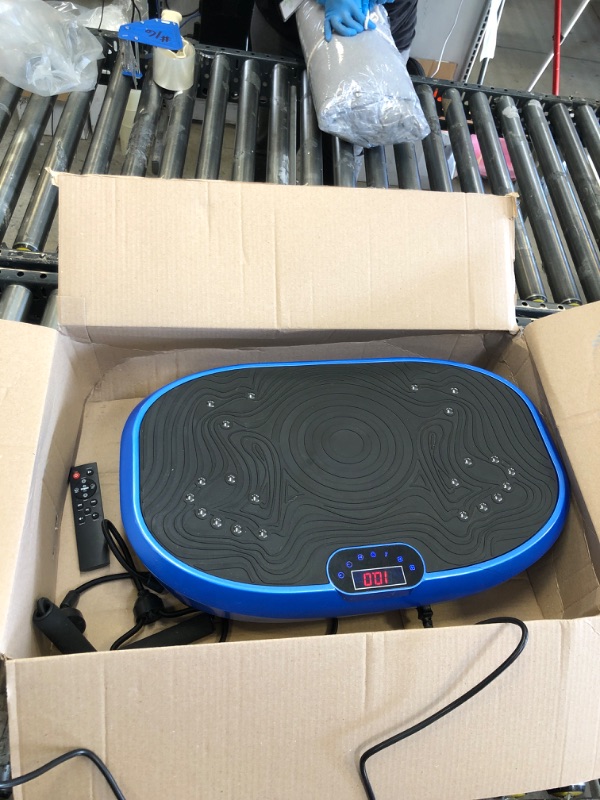 Photo 2 of AXV Vibration Plate Exercise Machine Whole Body Workout Vibrate Fitness Platform Lymphatic Drainage Machine for Weight Loss Shaping Toning Wellness Home Gyms Workout