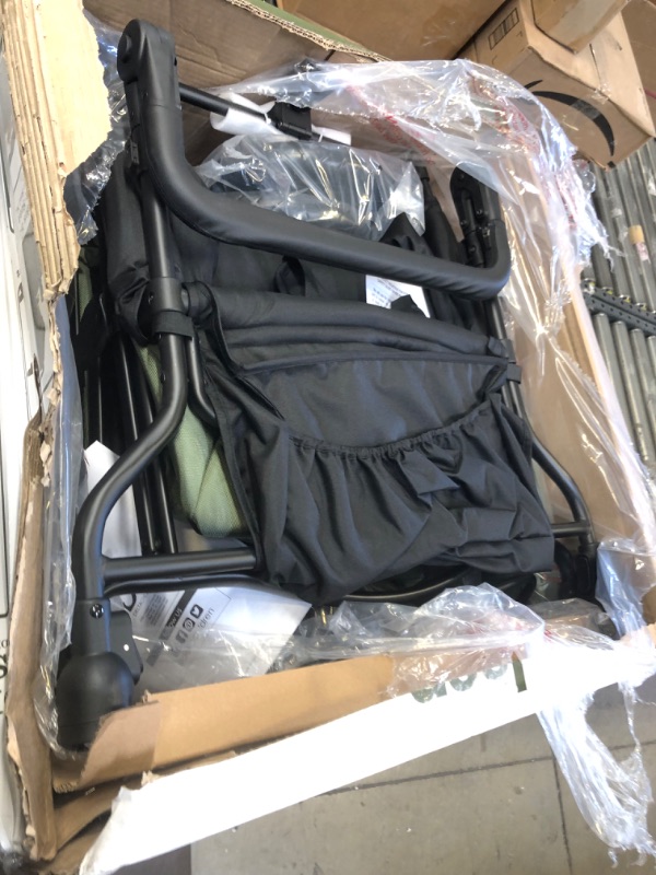 Photo 1 of Jeep Deluxe Wrangler Stroller Wagon by Delta Children - Includes Cooler Bag, Parent Organizer and Car Seat Adapter, Black/Green