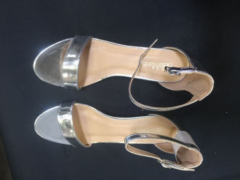 Photo 2 of Bella Marie Jean Women's Strappy Open Toe Block Heel Sandals SIZE 8.5