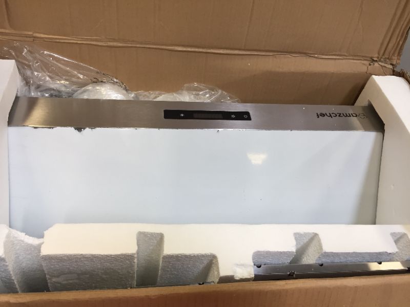 Photo 1 of AMZCHEF Under Cabinet Range Hood 30 inch 700CFM Wall Mount Vent Hood 3 Speed Fan Touch/Remote Control Time Setting Dishwasher Safe Baffle Filters Stainless Steel
