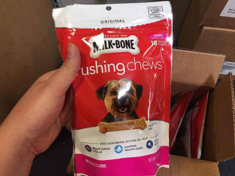 Photo 2 of 2 BOXES Milk-Bone Original Brushing Chews Daily Dental Dog Treats (pack of 5) BEST BY 4/14/2022
