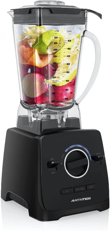 Photo 1 of Anthter Blender 1600W, Professional Blender for Kitchen, Countertop Blenders for Shakes and Smoothies with Variable speeds Control, 6 Stainless Sharp Blade, 68 oz Container & 30000 RPM for Home Commercial
