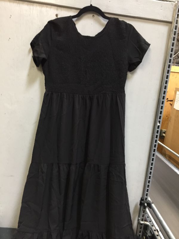 Photo 1 of AUSELILY size m womens long black dress 