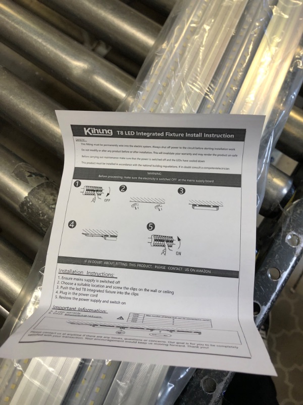 Photo 2 of KIHUNG 3FT LED T8 36W, 4680LM, 6000K 