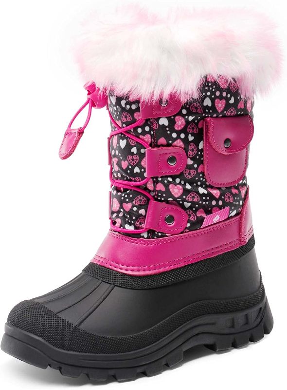 Photo 1 of DREAM PAIRS Boys Girls Insulated Waterproof Snow Boots SIZE 2 
