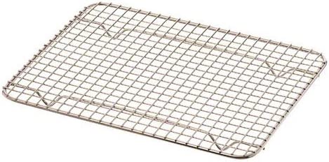 Photo 1 of  Rectangular Nickel-Plated Footed Pan Grate
